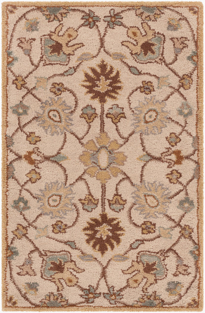 Alfombra decorativa de lana hecha a mano Caesar CAE-1081 de 2' x 3'