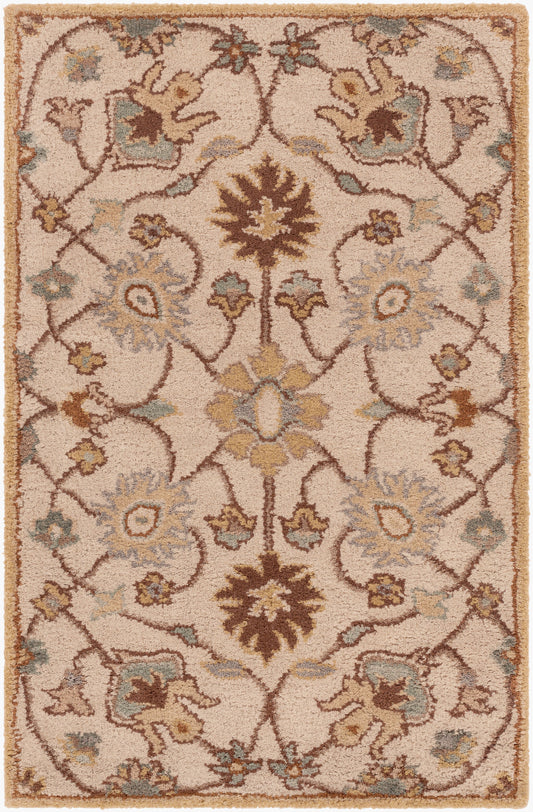 Alfombra decorativa de lana hecha a mano Caesar CAE-1081 de 2' x 3'