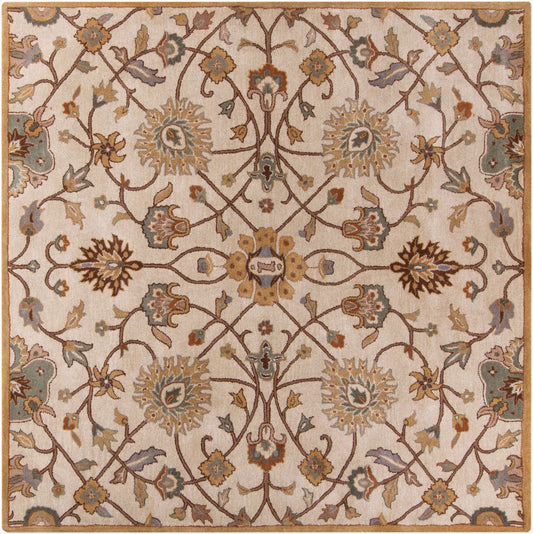 Caesar CAE-1081 9ft Square Handmade Wool Area Rug