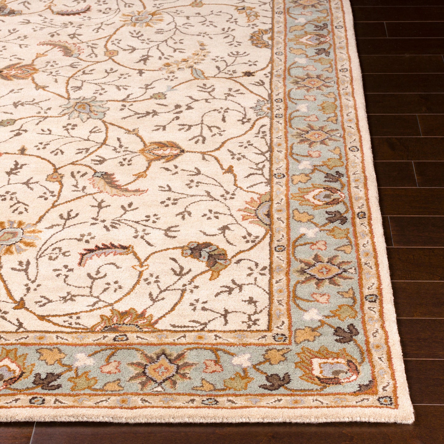 Caesar CAE-1088 6ft Square Handmade Wool Area Rug