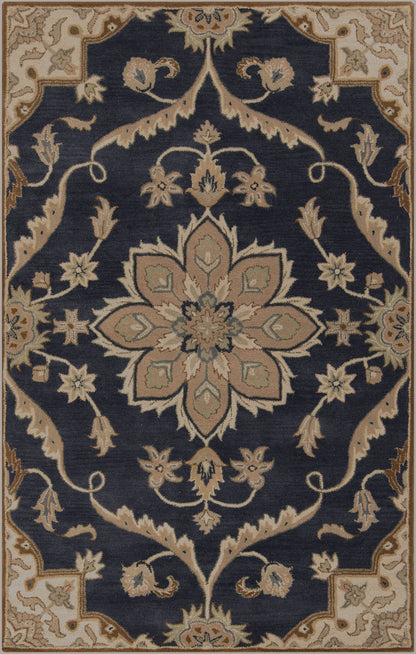 Alfombra decorativa de lana hecha a mano Caesar CAE-1113 de 2' x 3'