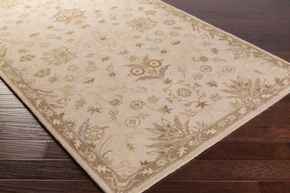 Alfombra decorativa de lana hecha a mano César CAE-1152 de 1,2 m (4 pies)