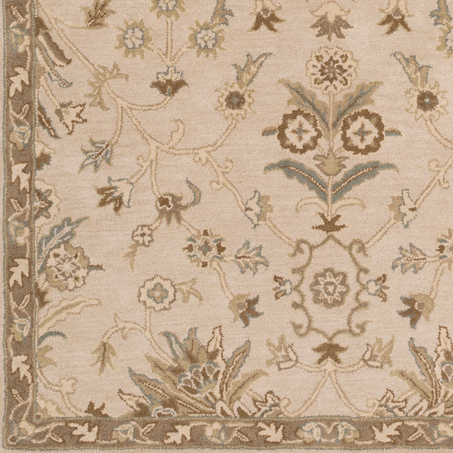 Caesar CAE-1152 8ft Square Handmade Wool Area Rug