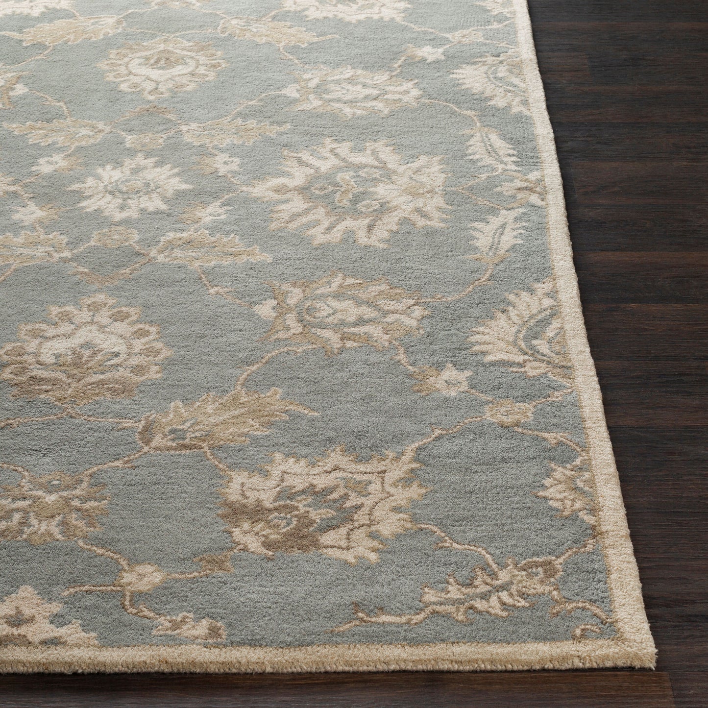 Caesar CAE-1156 4ft Square Handmade Wool Accent Rug