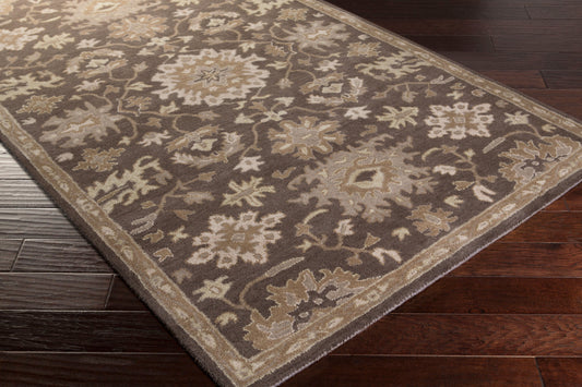 Alfombra decorativa de lana hecha a mano Caesar CAE-1158 de 1,2 m (4 pies)