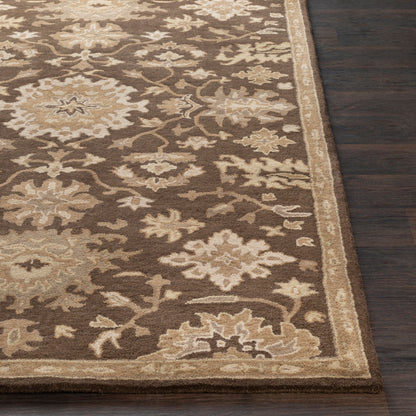 Alfombra decorativa de lana hecha a mano Caesar CAE-1158 de 1,2 m (4 pies)