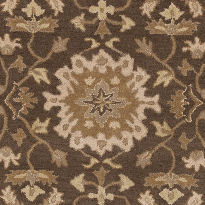 Alfombra decorativa de lana hecha a mano, redonda, de 1,2 m, Caesar CAE-1158