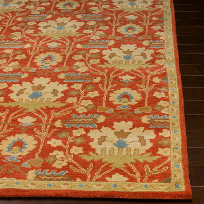 Alfombra ovalada de lana hecha a mano Caesar CAE-1159 de 8' x 10'