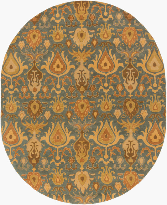 Alfombra ovalada hecha a mano Caesar CAE-1165 de 8' x 10'