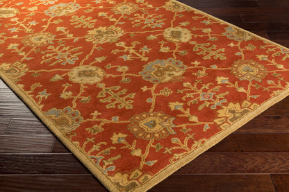 Alfombra ovalada de lana hecha a mano Caesar CAE-1169 de 8' x 10'