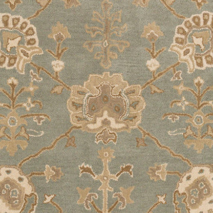 Alfombra ovalada de lana hecha a mano Caesar CAE-1170 de 1,83 m x 2,74 m