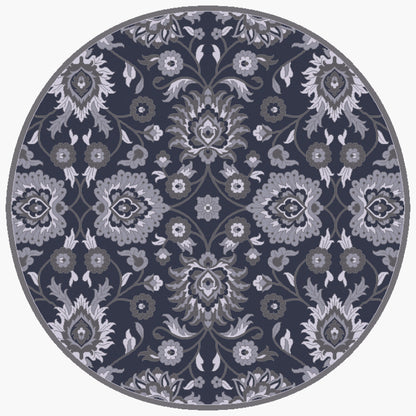 Alfombra decorativa de lana hecha a mano César CAE-1191 de 1,2 m (4 pies)