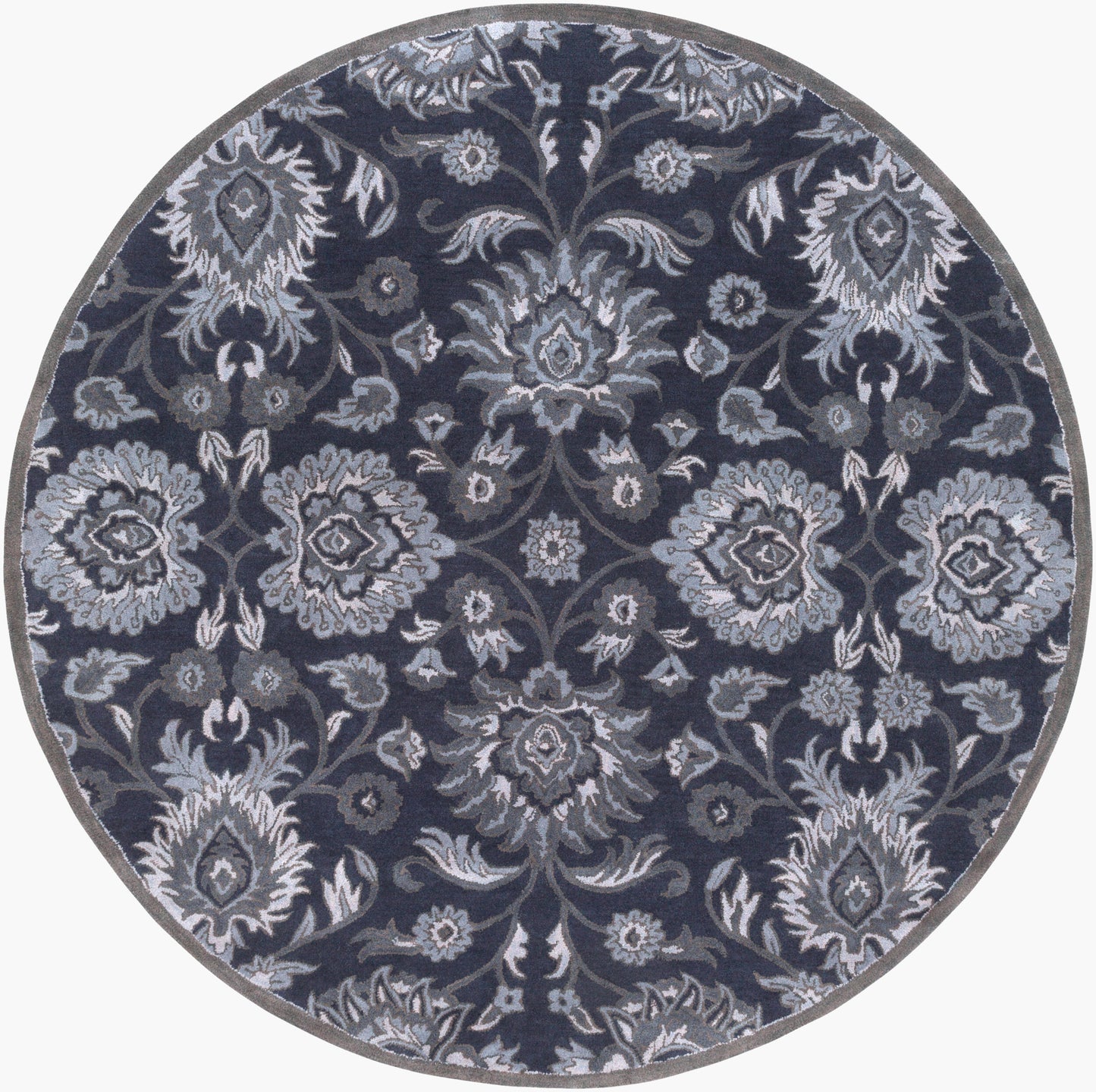 Caesar CAE-1191 8ft Round Handmade Wool Area Rug