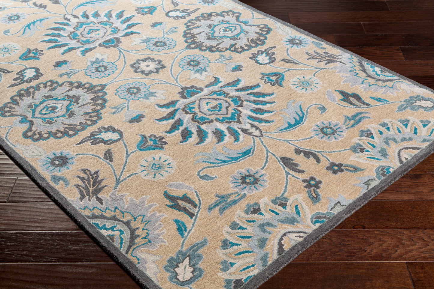 Alfombra de lana hecha a mano Caesar CAE-1212 de 2,7 x 3,6 m