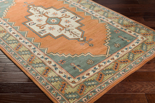 Alfombra decorativa de lana hecha a mano Caesar CAE-1221 de 2' x 3'