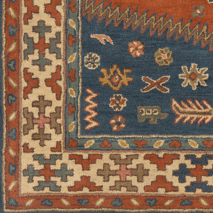 Alfombra decorativa de lana hecha a mano Caesar CAE-1222 de 2' x 3'