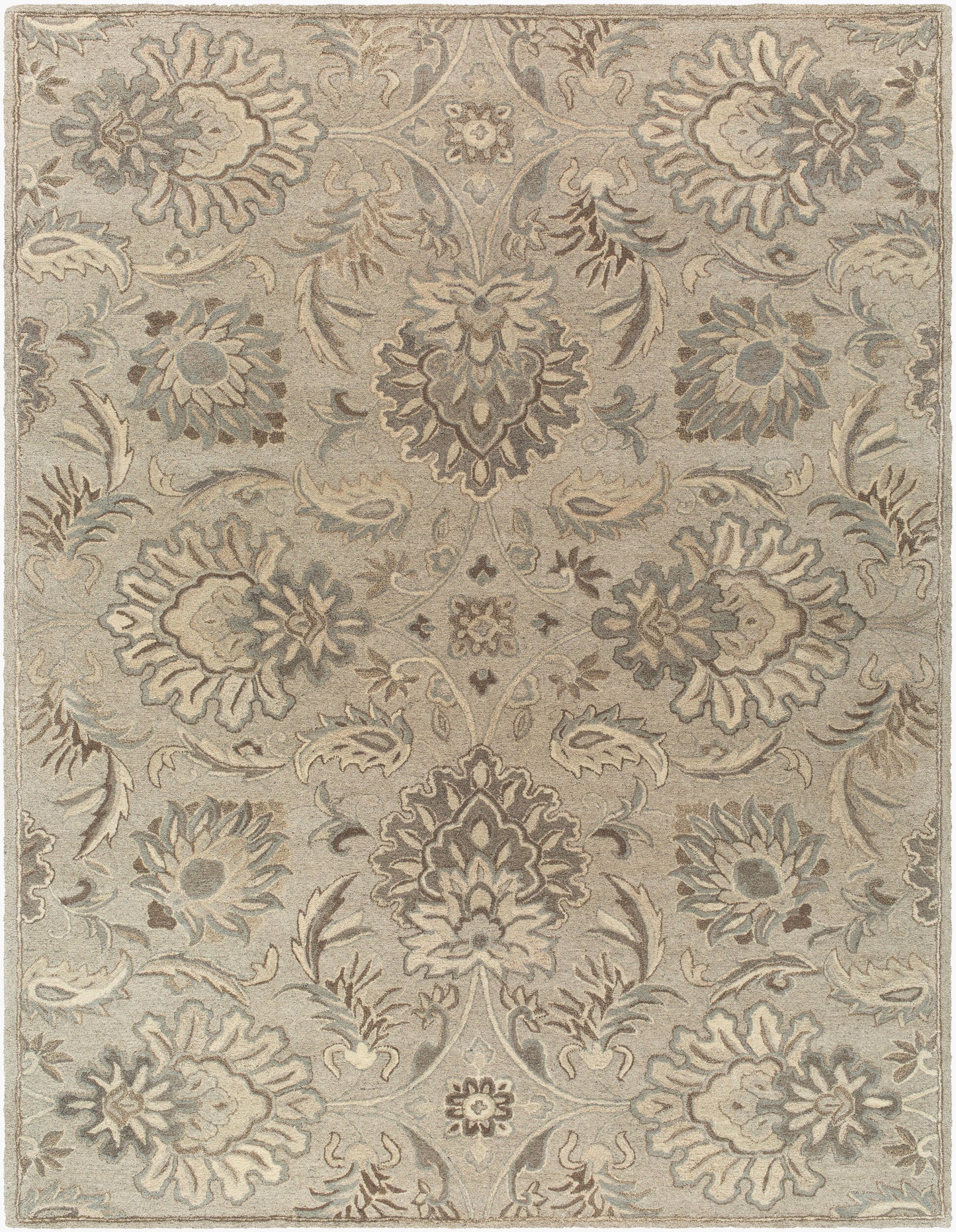 Alfombra de lana hecha a mano Caesar CAE-1224 de 8' x 11'