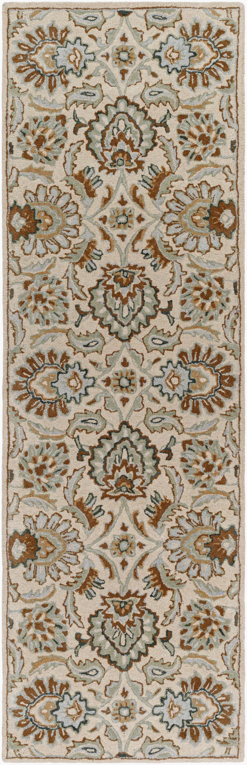 Caesar CAE-1228 8ft Runner Handmade Wool Runner Rug