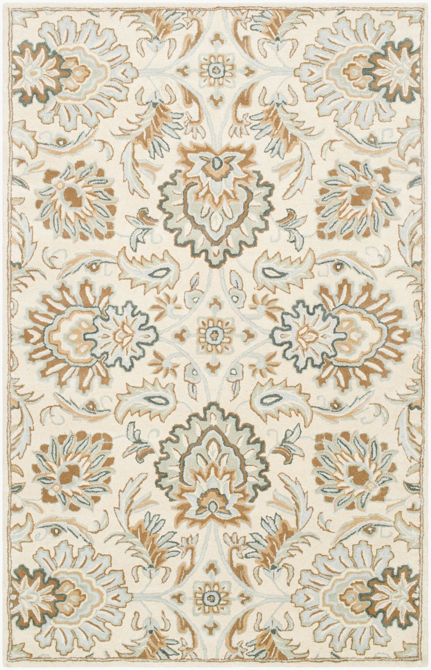 Alfombra decorativa de lana hecha a mano Caesar CAE-1228 de 2' x 3'