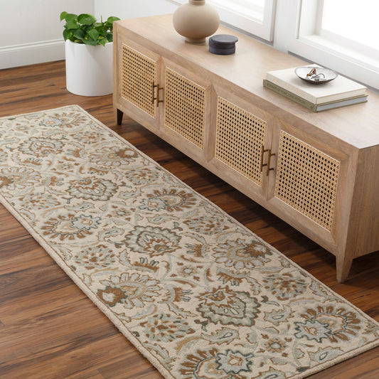 Caesar CAE-1228 8ft Runner Handmade Wool Runner Rug