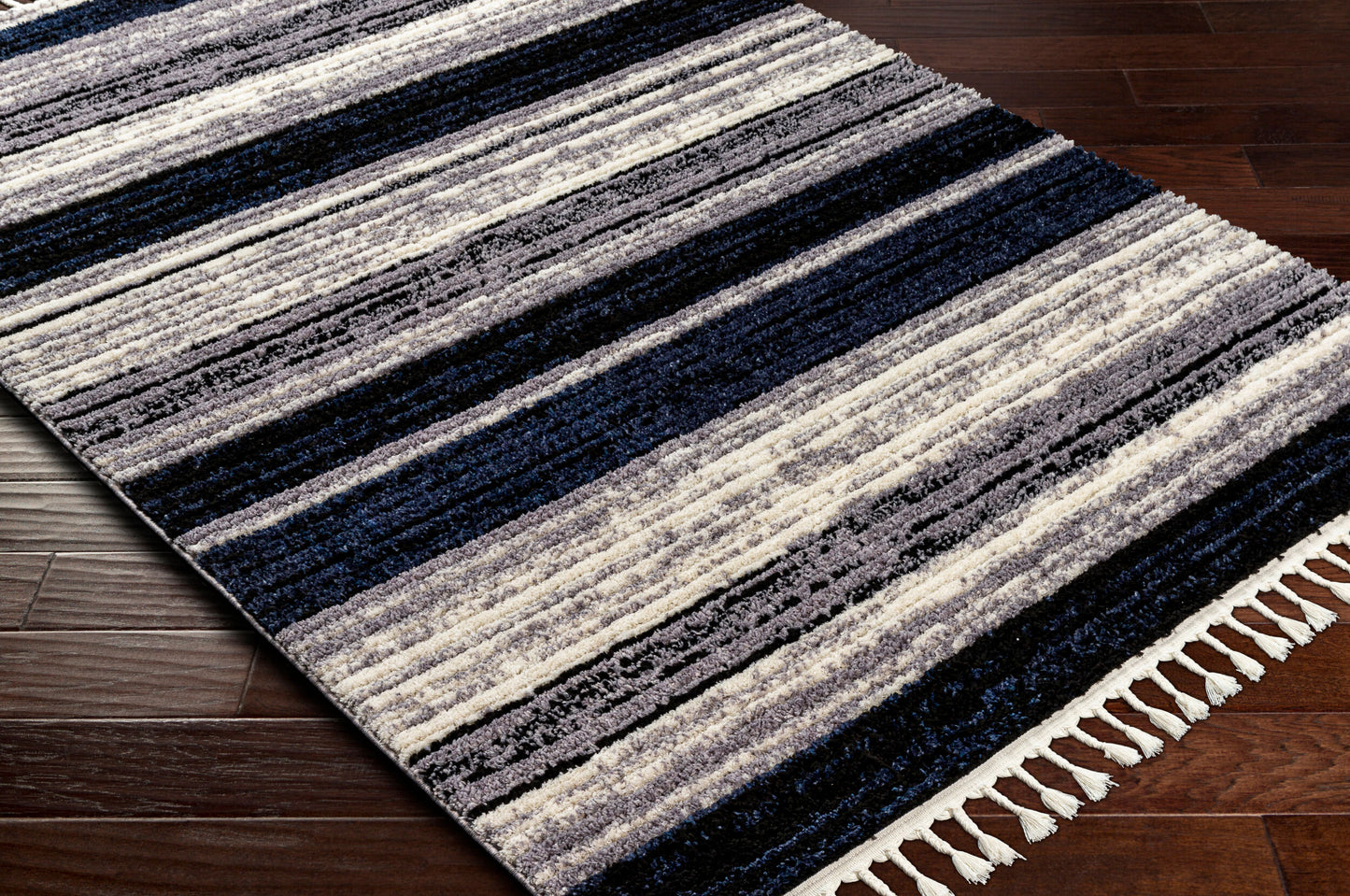 Alfombra tejida a máquina Casablanca Shag CAG-2310 de 2,7 x 3,6 m