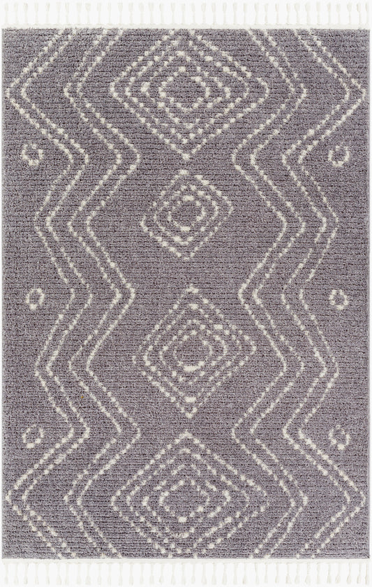 Alfombra tejida a máquina Casablanca Shag CAG-2314 de 2,7 x 3,6 m