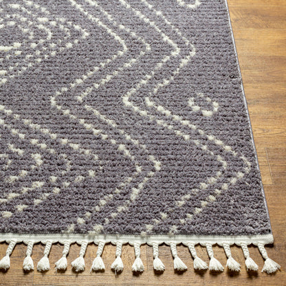 Alfombra tejida a máquina Casablanca Shag CAG-2314 de 2,7 x 3,6 m