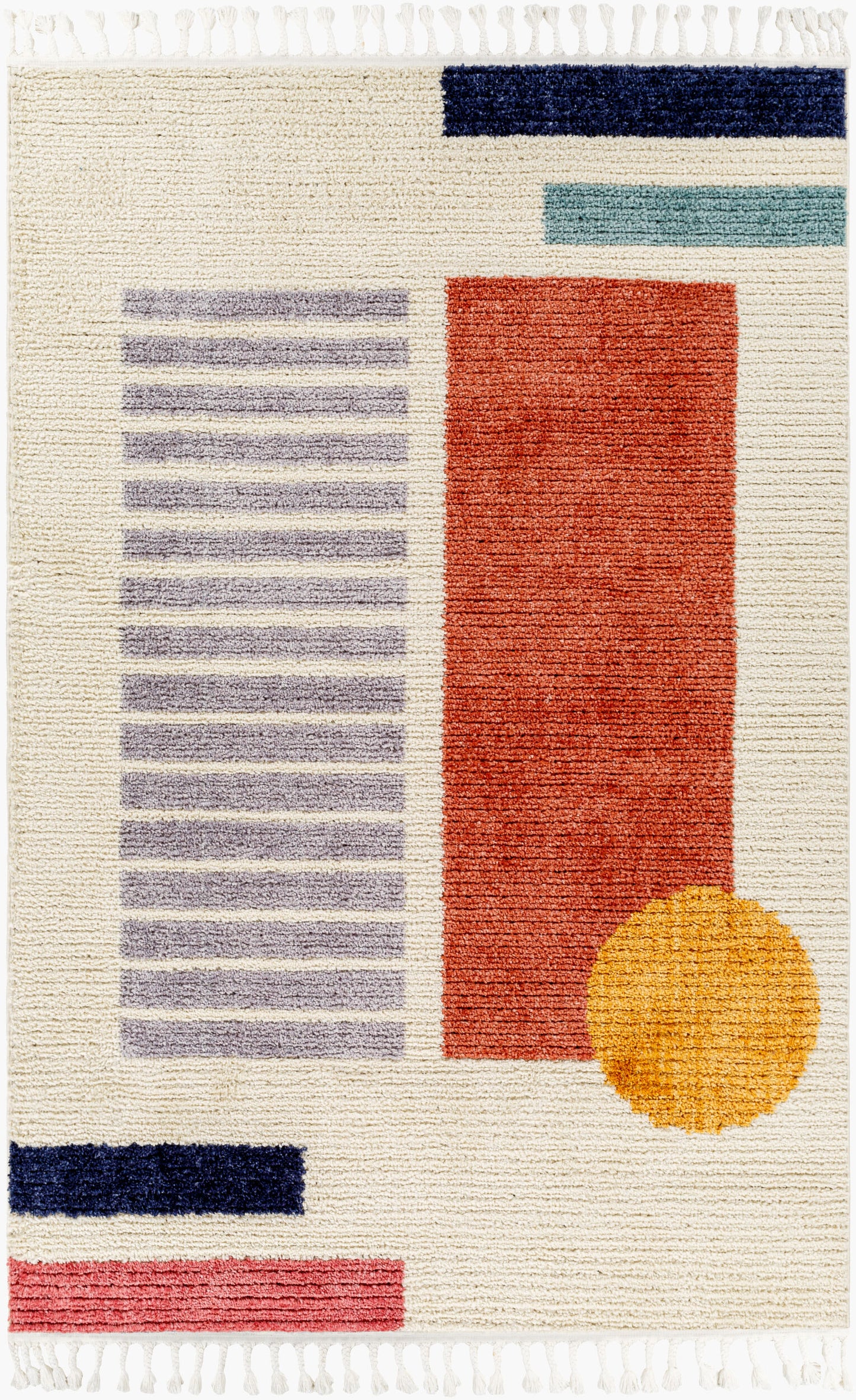 Alfombra tejida a máquina Casablanca Shag CAG-2320 de 1,52 m x 2,13 m