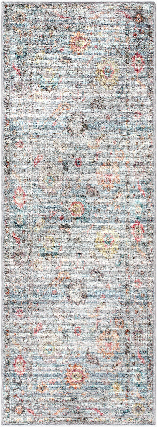 Calhoun CAH-2302 7ft Runner Machine Woven Washable Runner Rug