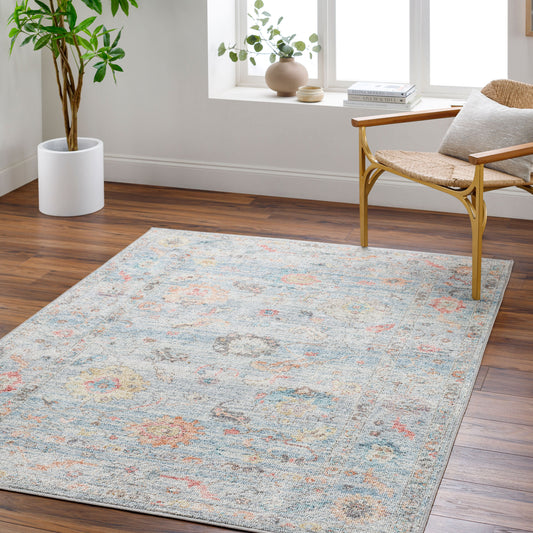 Calhoun CAH-2302 7ft Runner Machine Woven Washable Runner Rug