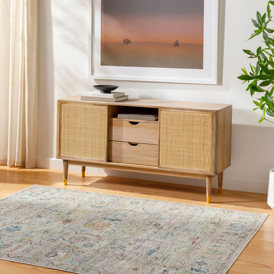 Calhoun CAH-2304 3' x 4' Machine Woven Washable Accent Rug