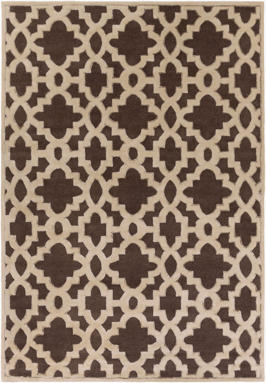 Alfombra de lana hecha a mano Modern Classics CAN-2035 de 2,7 x 3,6 m