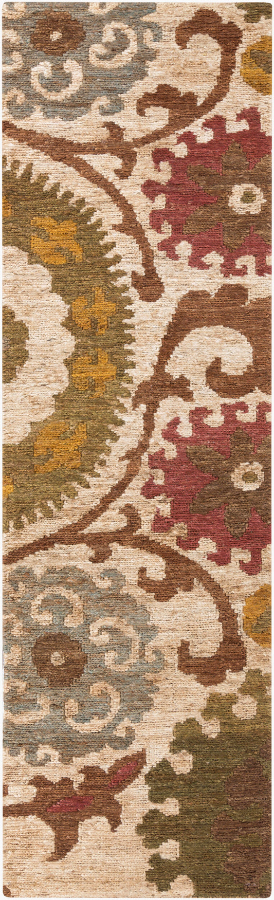 Alfombra de yute hecha a mano Columbia CBA-106 de 2,4 m