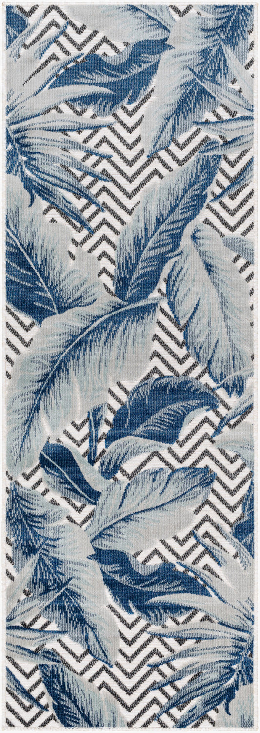 Cabo CBO-2305 7ft Runner Machine Woven Indoor/Outdoor Runner Rug