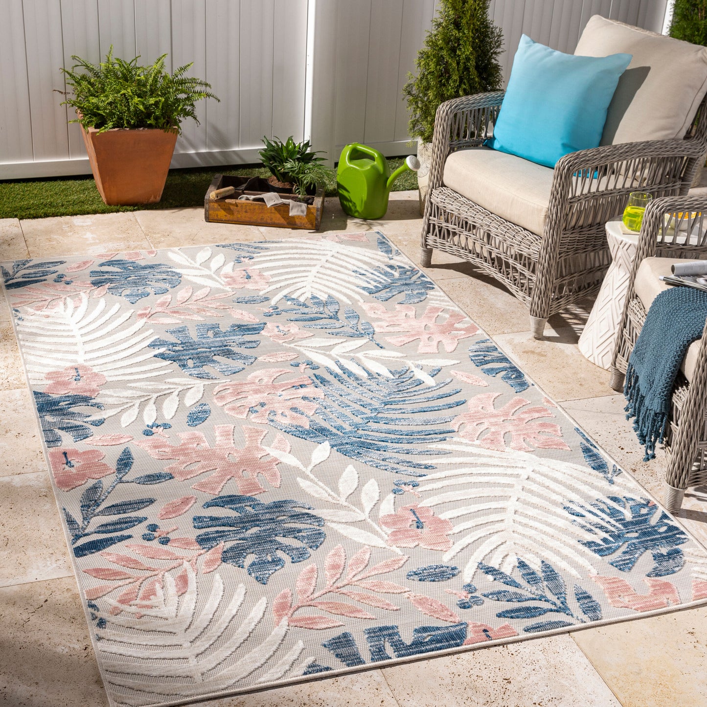 Cabo CBO-2307 8' x 10' Machine Woven Indoor/Outdoor Area Rug