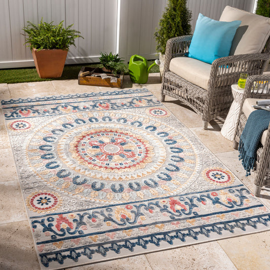 Cabo CBO-2310 2' x 3' Machine Woven Indoor/Outdoor Accent Rug