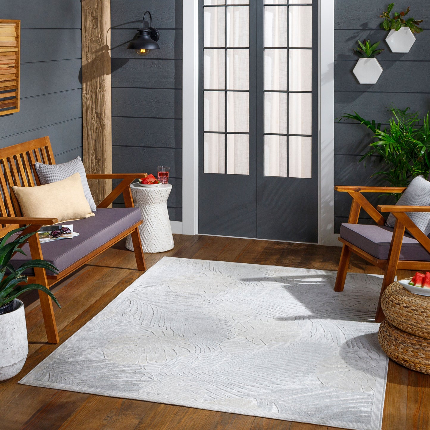 Cabo CBO-2311 2' x 3' Machine Woven Indoor/Outdoor Accent Rug