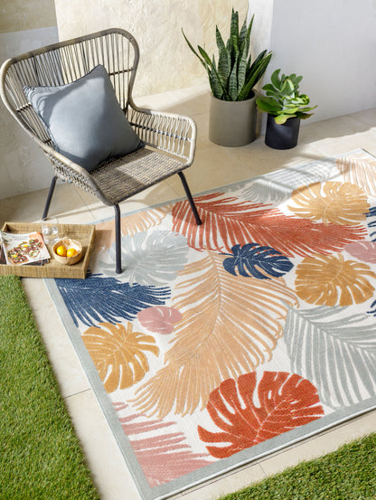 Alfombra tejida a máquina para interior y exterior Cabo CBO-2312 de 1,83 m x 2,74 m