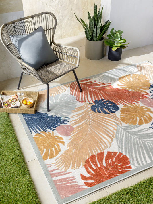 Alfombra tejida a máquina para interior y exterior Cabo CBO-2312 de 8' x 10'