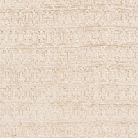 Alfombra decorativa de seda sintética hecha a mano Castlebury CBY-7000 de 2' x 3'