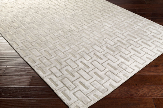 Castlebury CBY-7009 2' x 3' Handmade Faux Silk Accent Rug