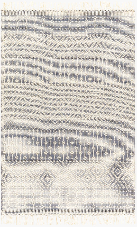 Alfombra de lana hecha a mano Casa DeCampo CDC-2305 de 1,52 m x 2,13 m