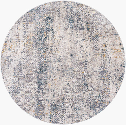 Cardiff CDF-2302 8ft Round Machine Woven Area Rug