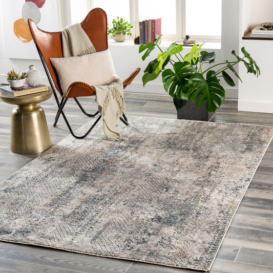 Cardiff CDF-2302 8ft Round Machine Woven Area Rug
