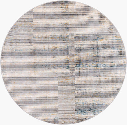 Cardiff CDF-2311 5ft Round Machine Woven Area Rug