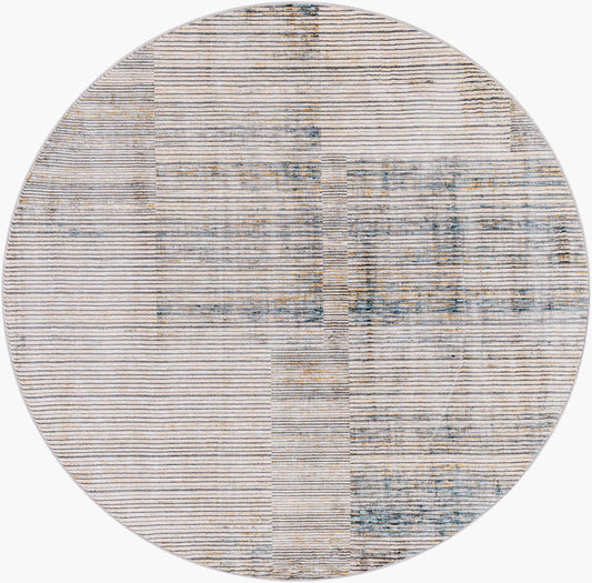 Cardiff CDF-2311 5ft Round Machine Woven Area Rug