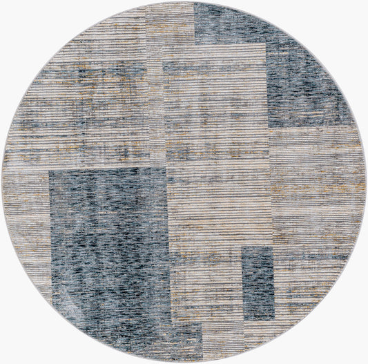 Cardiff CDF-2312 5ft Round Machine Woven Area Rug