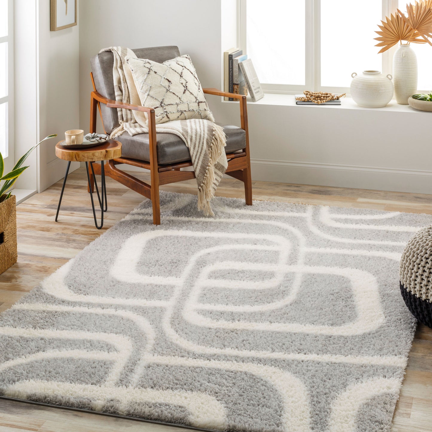 Cloudy Shag CDG-2310 6' x 9' Machine Woven Area Rug