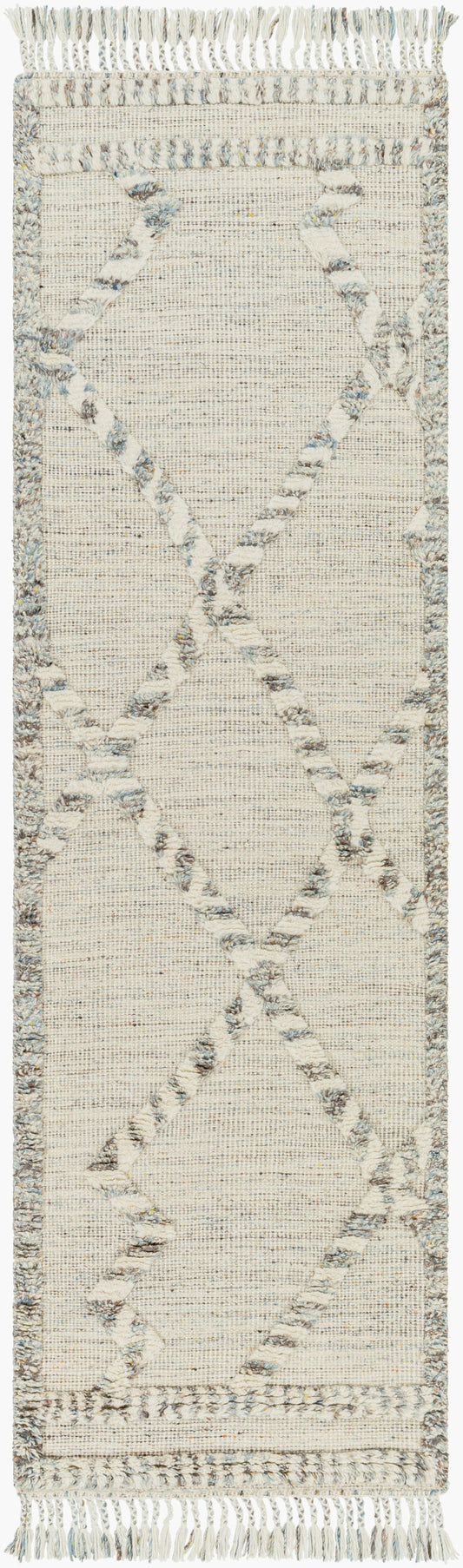 Cadiz CDZ-2301 8ft Runner Handmade Wool Runner Rug