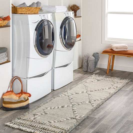 Cadiz CDZ-2301 8ft Runner Handmade Wool Runner Rug